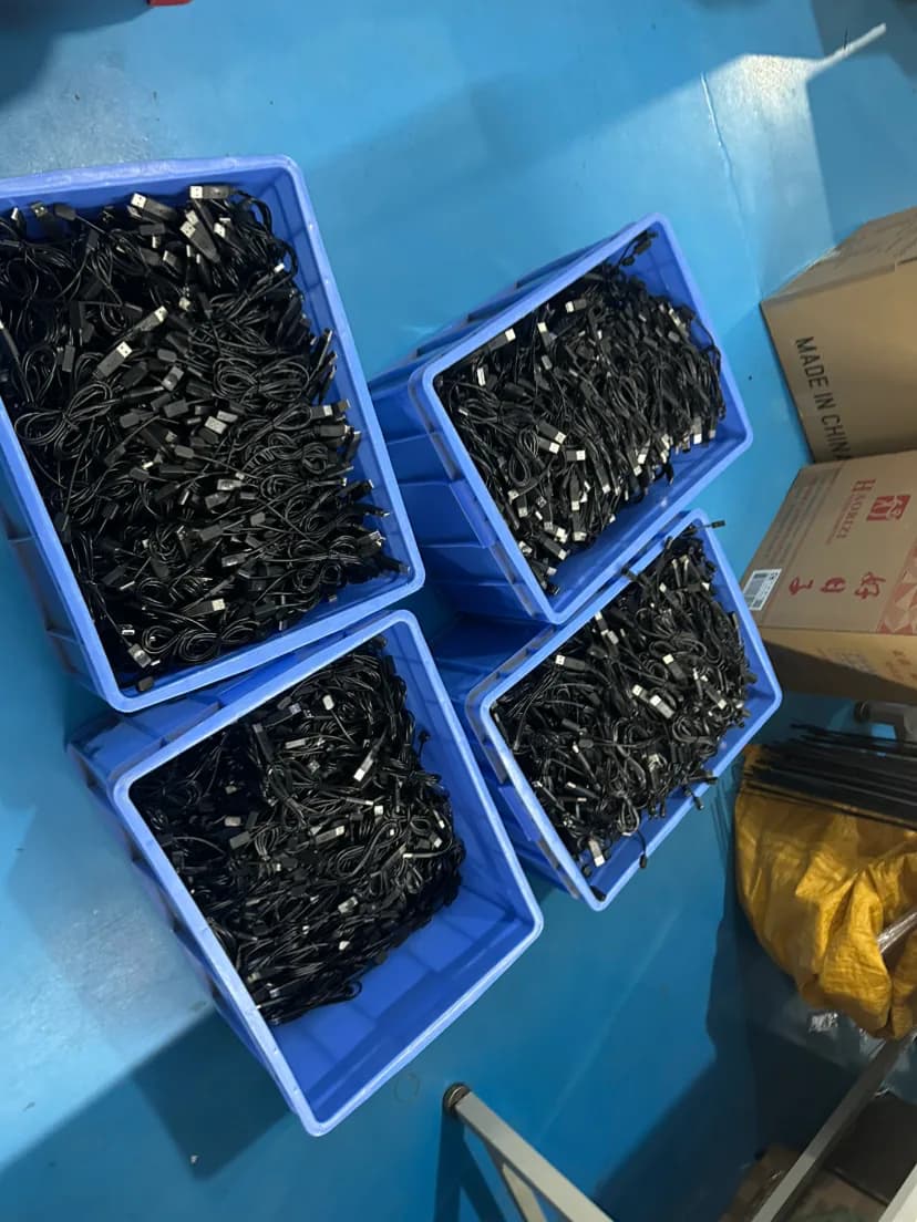 Automotive lighting harness and parts preparation bins