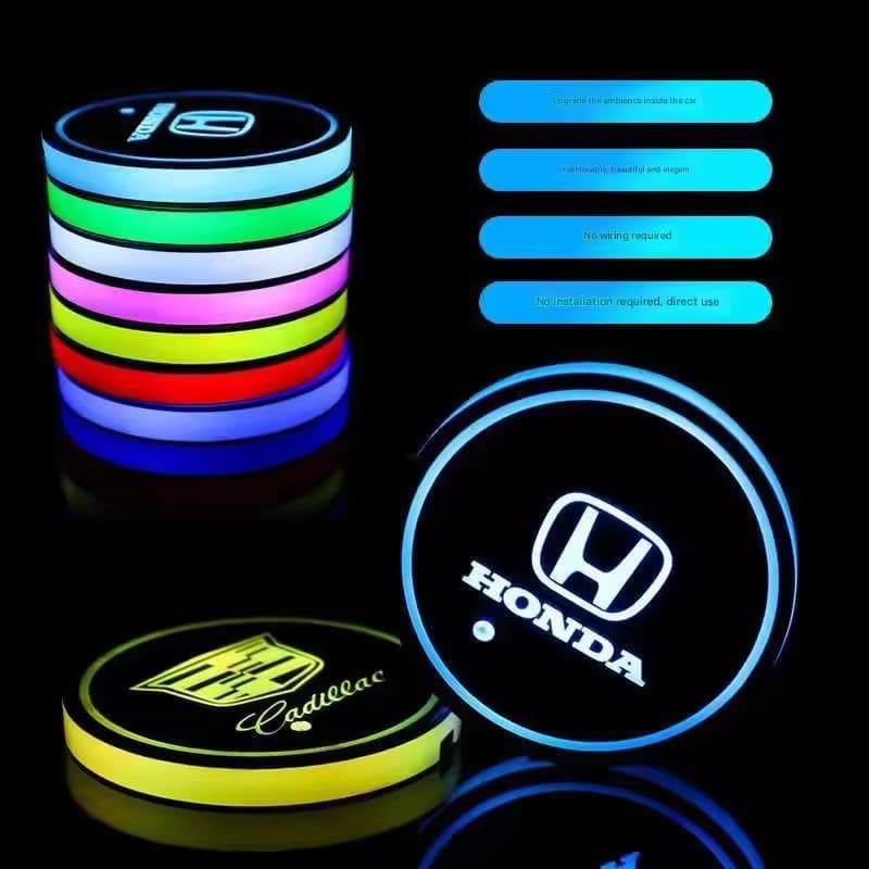 USB Logo Cup Holder Pads Custom Logo Light product image 1