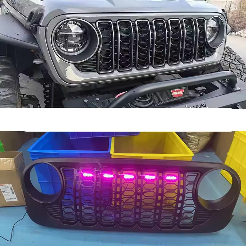 Imagem 1 do produto Luz RGB de grade para projeto Jeep Wrangler