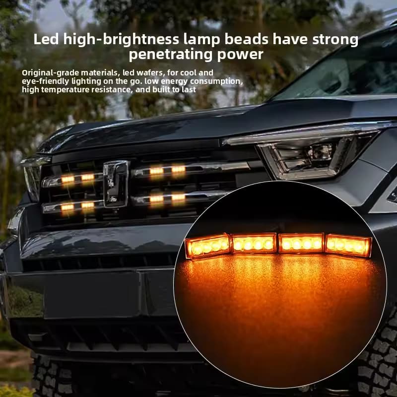 40 × 17 mm IP68 Yellow Grille Light product image 1
