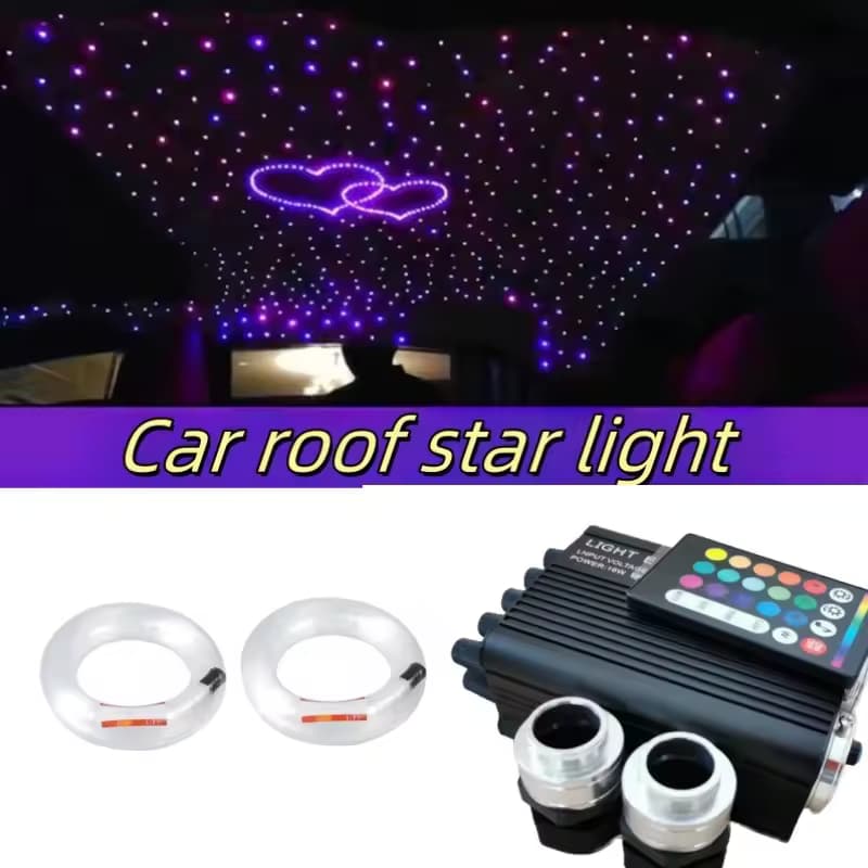 RGBW Double Head Meteor Fiber Optic Starlight Kit — Product illustration