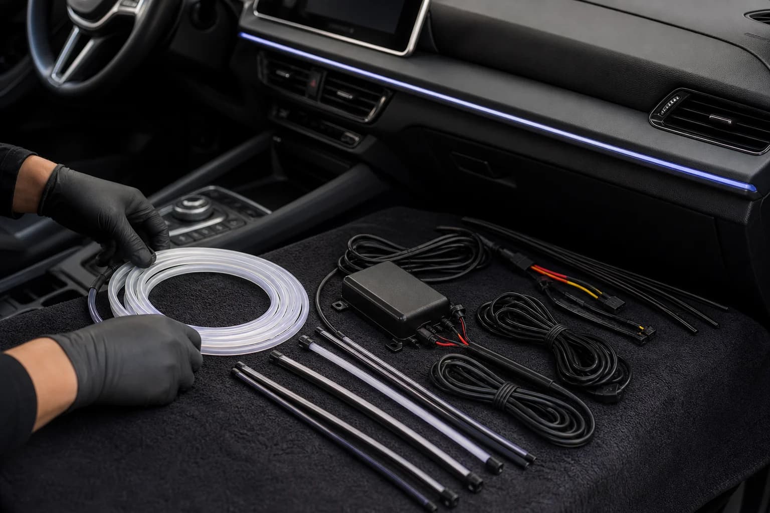 Application visualization of an automotive lighting installation review